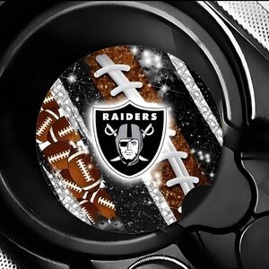 Raiders Football Car Coasters Absorbent Set of (2)